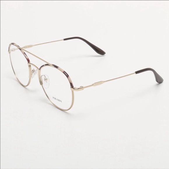 Prada Journal Round Wire Frame Glasees w/Case - Picture 2 of 8